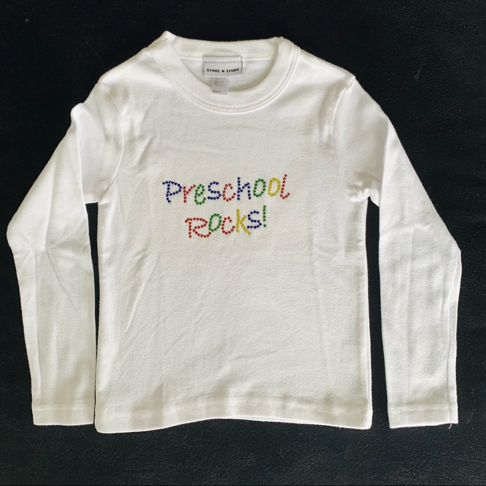 American Apparel Rhinestone Embellished L/S Shirt